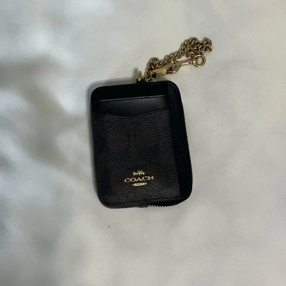 Coach Zip Card Case Signature Canvas - Picture 2 of 3